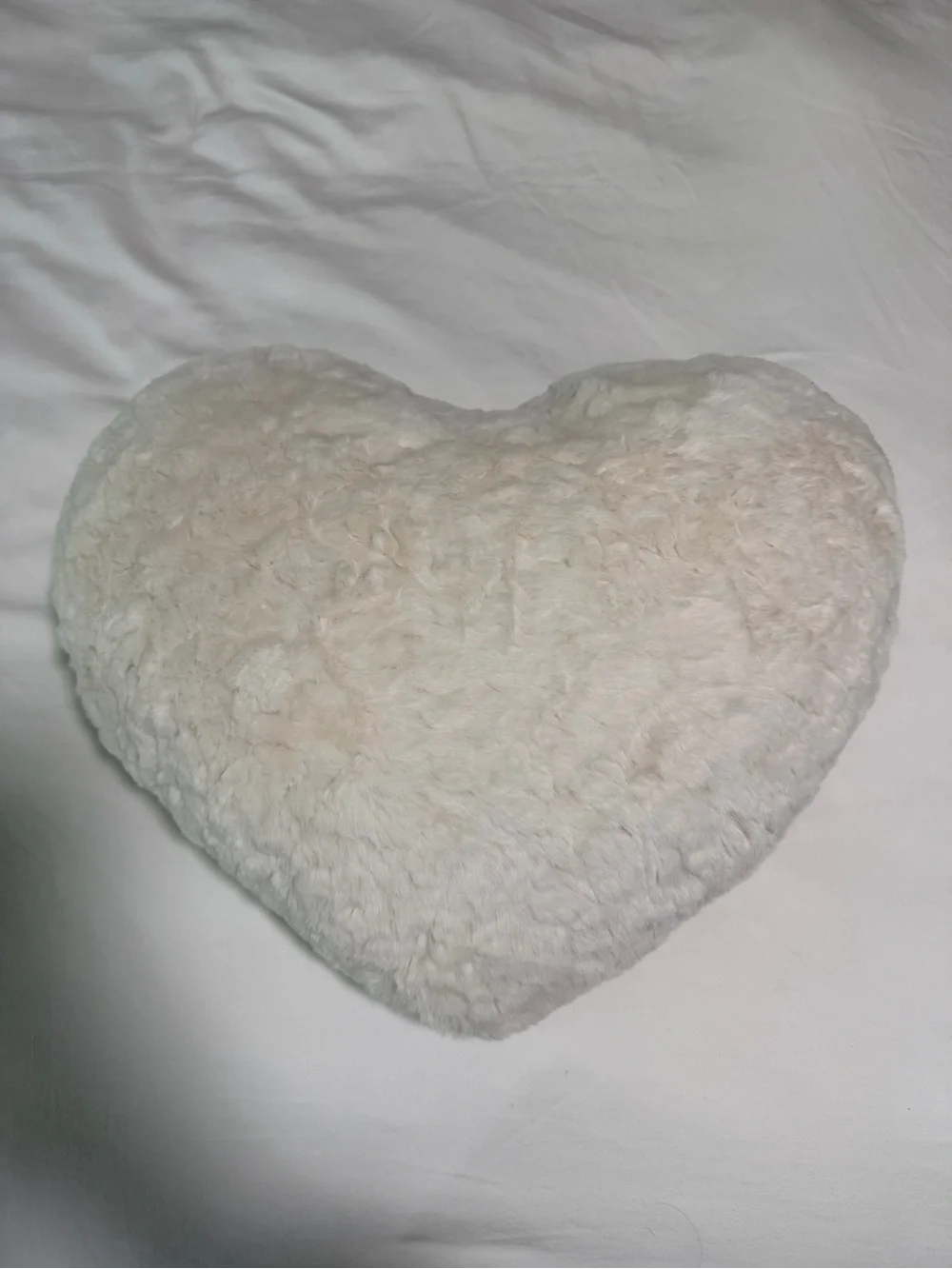 Target Plush Heart Pillow in Cream